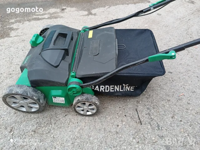 Косачка за трева, електрическа косачка с кош и аератор, 2 в 1, снимка 1