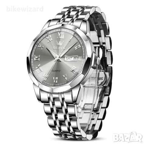 OLEVS Мъжки кварцов часовник с дата и ден от седмицата