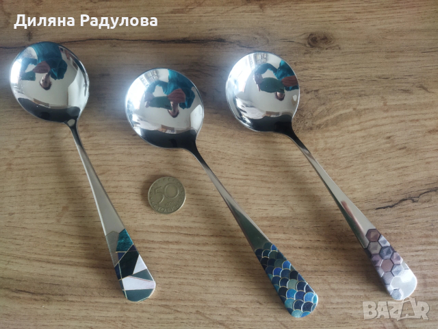 3 бр. метални декоративни лъжици