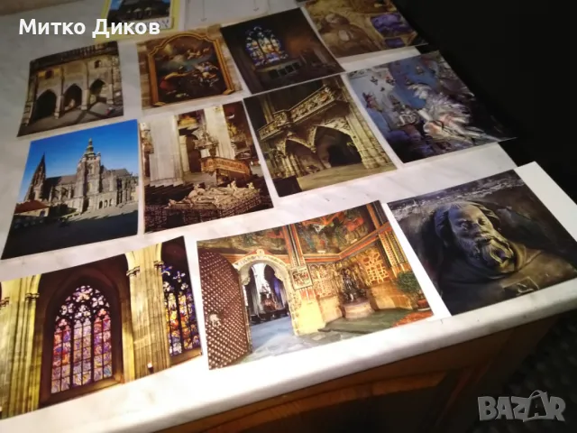 Храм Света Вита Прага 12 картички от соца като нови, снимка 4 - Колекции - 48451985