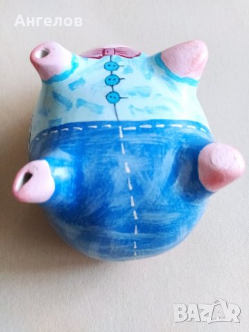 Керамично прасе-касичка, ръчно изрисувано, снимка 7 - Колекции - 35844911