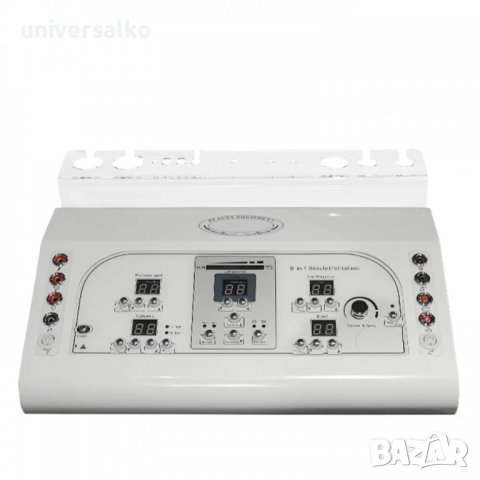 Козметичен уред 8 в 1 дарсонвал, четков пилинг, йонофореза, ултразвук, вакуум и спрей, снимка 3 - Козметични уреди - 39630954