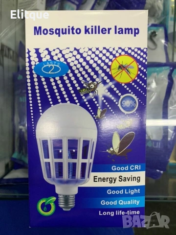 LED крушка против комари с адаптор за стена