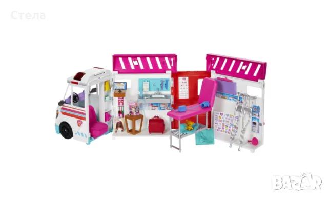Кукла Barbie - Комплект клиника на Барби, снимка 10 - Играчки за стая - 50051619