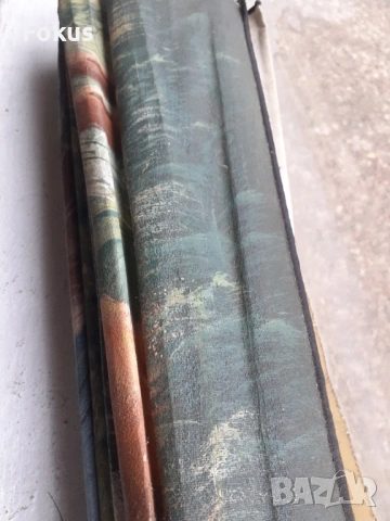 Огромно старо ръчно рисувано ветрило картина масло на платно, снимка 7 - Антикварни и старинни предмети - 53430616