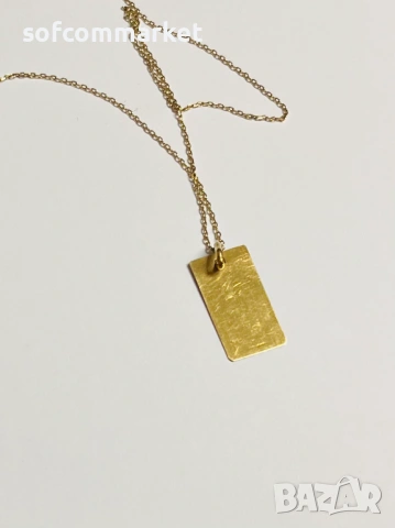 Златен синджир с висулка 14К - 3,55 гр, снимка 4 - Колиета, медальони, синджири - 53380690