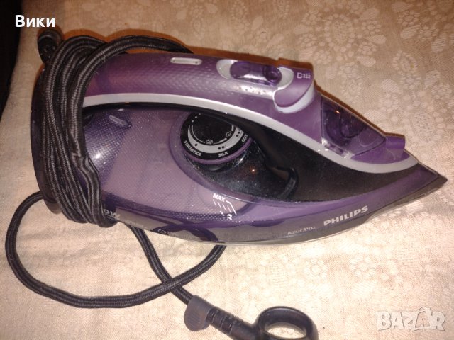 Ютия Philips Azur Pro GC4885/30, Плоча T-ionicGlide, 3000 W, 220 гр, Лилава/Черна, снимка 3 - Ютии - 41558819