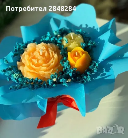 Букети от соев восък, снимка 6 - Подаръци за жени - 47330344