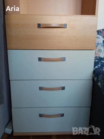 Етажерка с 3 рафта и 4 чекмеджета, снимка 3 - Други стоки за дома - 51480653