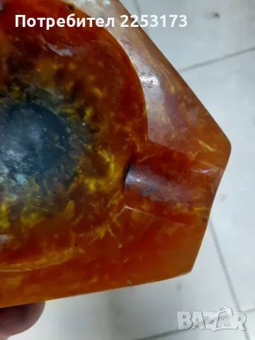 Пепелник от каталин 11см, снимка 4 - Други ценни предмети - 47833049