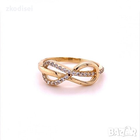 Златен дамски пръстен 2,13гр. размер:54 14кр. проба:585 модел:11562-2, снимка 2 - Пръстени - 39190896