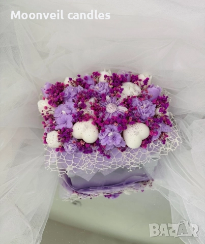 Ароматни букети изработени ръчно от соев восък 🌸, снимка 8 - Декорация за дома - 52531960