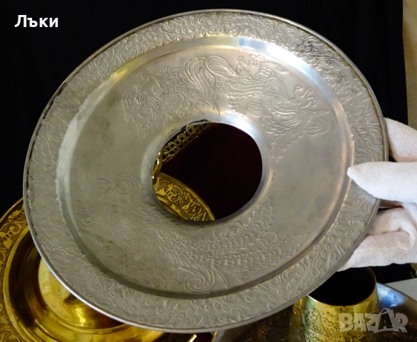 Китайско бронзово барбекю,тенджера на дървени въглища. , снимка 13 - Антикварни и старинни предмети - 53773424