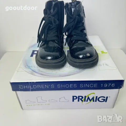 Primigi, Боти с лачен ефект, Черен/Неоново розово