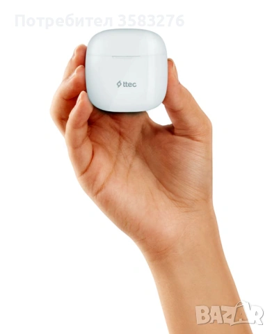 НОВИ! Бели, безжични Bluetooth слушалки Ttec Mode TWS, снимка 5 - Bluetooth слушалки - 53051545