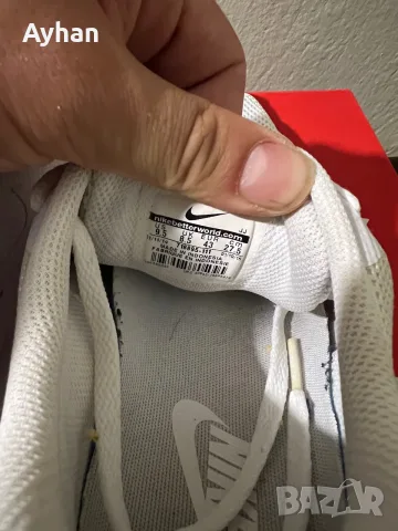 Оригинални Nike Air Max Tavas – изцяло бели- размер 43/ 27.5см стелка, снимка 6 - Маратонки - 56209425