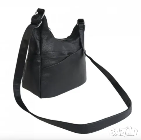 Средна дамска чанта с ципове и регулираща се дръжка, снимка 3 - Чанти - 50160731