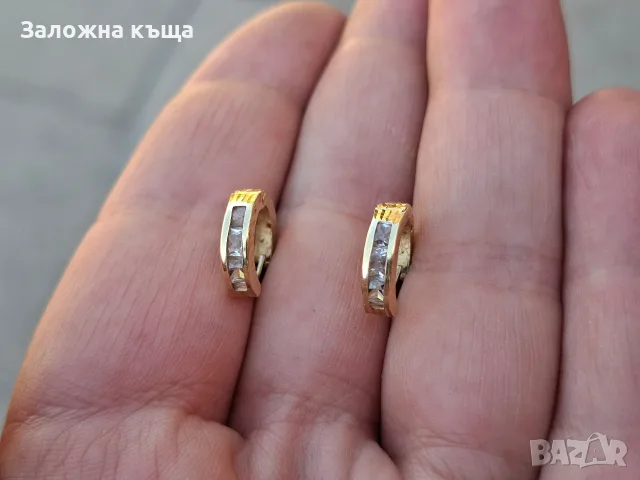 Дамски златни обеци със сертификат - 1,30 гр. / 585 / 14К, снимка 8 - Обеци - 55990731