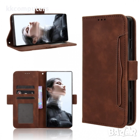 Кожен калъф Портфейл за ZTE nubia RedMagic 11 Pro 5G / 11 Pro+ 5G- Магнитен клипс, Държач за карти и, снимка 2 - Калъфи, кейсове - 52490748