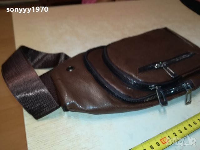 КАФЯВА КОЖЕНА ЧАНТА 2508230828, снимка 18 - Чанти - 41960481