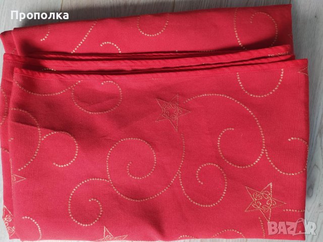 Красива огнено червена покривка 175/185см., снимка 2 - Декорация за дома - 42218889