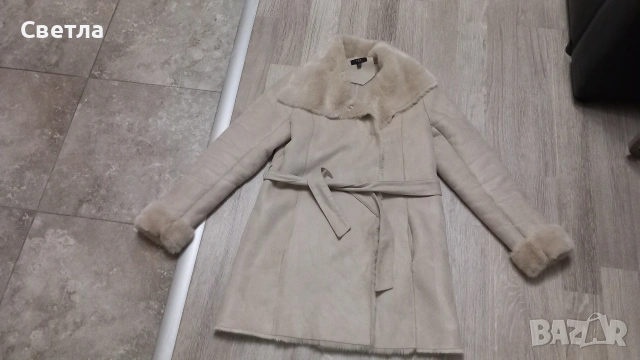 Дамско пухено палто