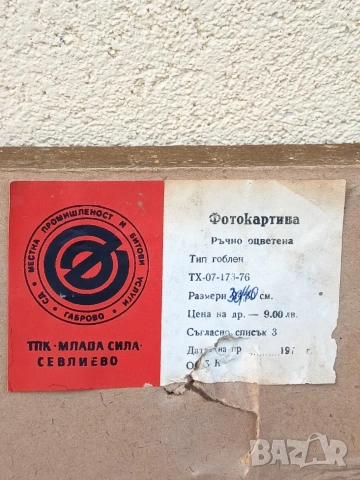 Картина тип гоблен ръчно оцветена, снимка 4 - Картини - 53864771