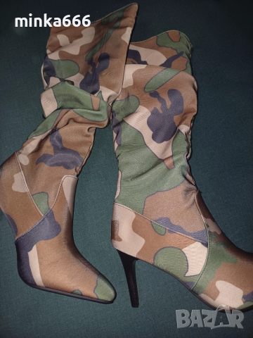 Ново!-Дамски ботуши с ток