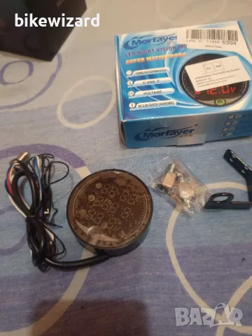 Umelee 5 в 1 LED мотоциклетен измервателен уред термометър ATV волтметър часовник хронограф USB, снимка 6 - Аксесоари и консумативи - 48841510