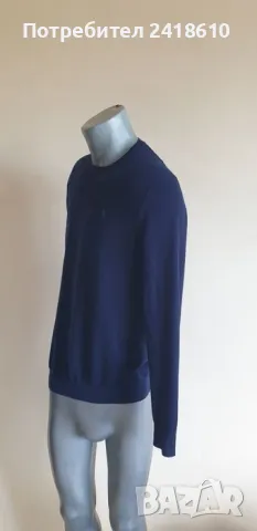POLO Ralph Lauren Slim Fit  Merino Italian Yarn Mens Size L ОРИГИНАЛ! Мъжки тънък Вълнен Пуловер!, снимка 6 - Пуловери - 47498901
