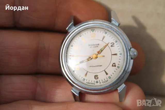 СССР мъжки часовник ''Родина'' автомат /22 камъка/, снимка 12 - Мъжки - 47410241