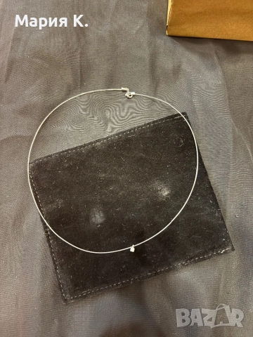 Колие с диамант на корда от SSG, снимка 3 - Колиета, медальони, синджири - 52541411