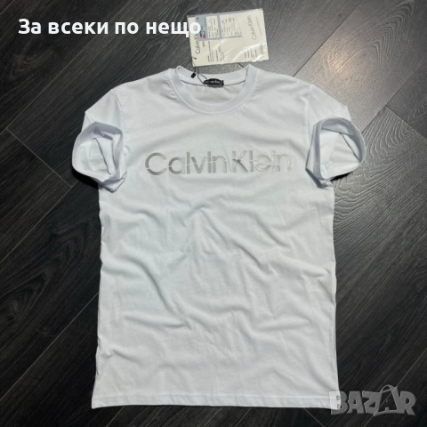 Calvin Klein Мъжка Тениска👕Мъжка Блуза С Къс Ръкав - Различни Цветове Код Bal Style7, снимка 4 - Тениски - 53641955