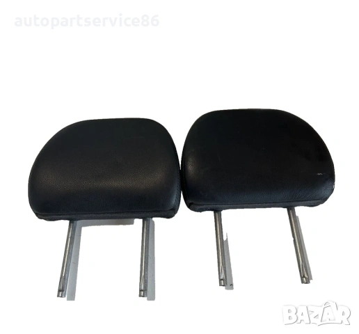 Задни ляво и дясно облегалки за глава с черна кожа за Volvo C70 Convertible (2008)