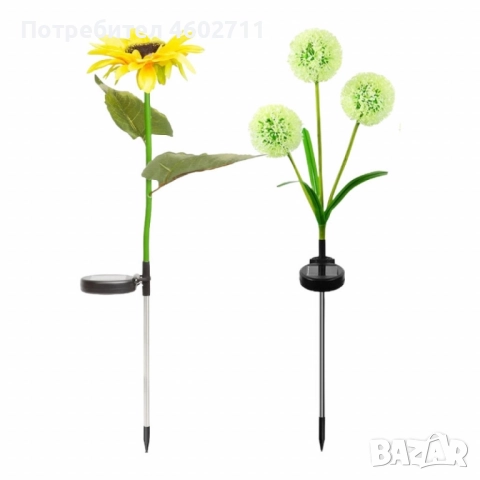 соларно цвете за вашия дом или градина , снимка 3 - Лед осветление - 51840958