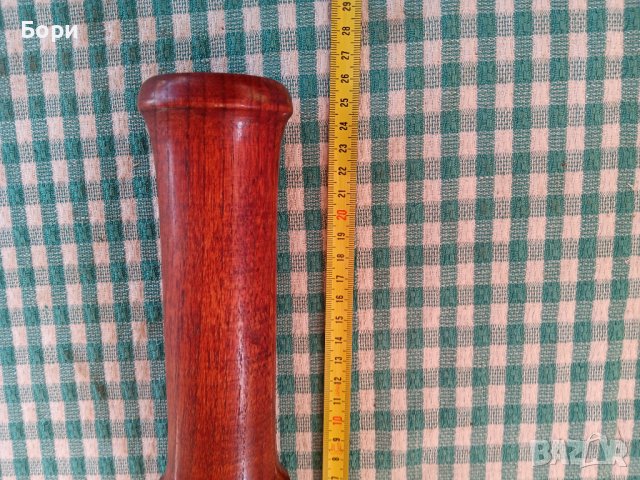 Голяма дървена солница 26см, снимка 2 - Прибори за хранене, готвене и сервиране - 42739884