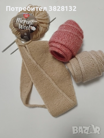 дамско плетено шалче