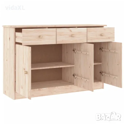 vidaXL Сайдборд ALTA, 112x35x73 см, борово дърво масив, снимка 3 - Бюфети - 56147282