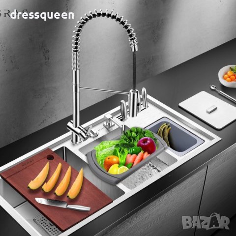 (правоъгълен) Сгъваем правоъгълен гевгир с дръжки, снимка 4 - Други стоки за дома - 44208293