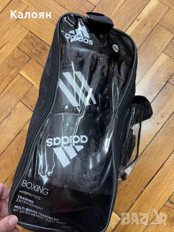  Боксови ръкавици Adidas с боксови бинтове , снимка 7 - Бокс - 51823195