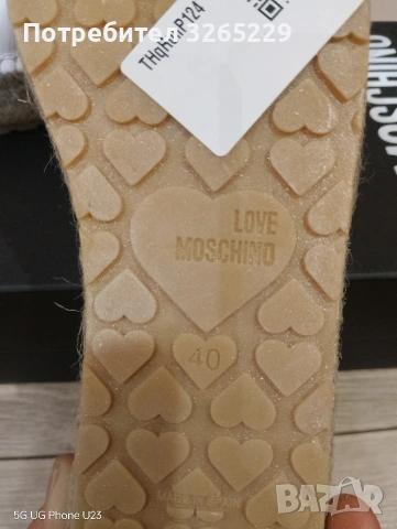 Еспадрили Love Moschino 40н.Оригинални, снимка 5 - Дамски ежедневни обувки - 53427975