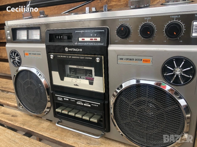 Радиокасетофон HITACHI TRK-8155E, снимка 6 - Радиокасетофони, транзистори - 53447114