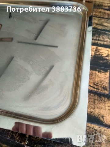 Голям поднос,никелиран, снимка 3 - Прибори за хранене, готвене и сервиране - 52330213