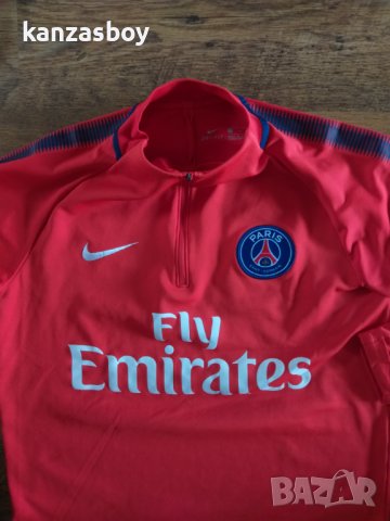 Nike Paris Saint-Germain 17/18 Dri-FIT - страхотна мъжка блуза , снимка 8 - Спортни дрехи, екипи - 40486949