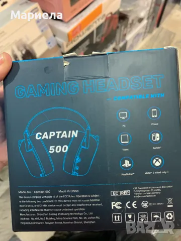 Безжични USB геймърски слушалки с микрофон за PS5, PS4, компютър, Nintendo Switch - Bluetooth 5.2, снимка 2 - Bluetooth слушалки - 48702919