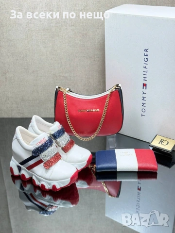 Tommy Hilfiger Дамски Маратонки На Платформа👟Дамски Спортни Обувки Томи Хилфигер Код SK608