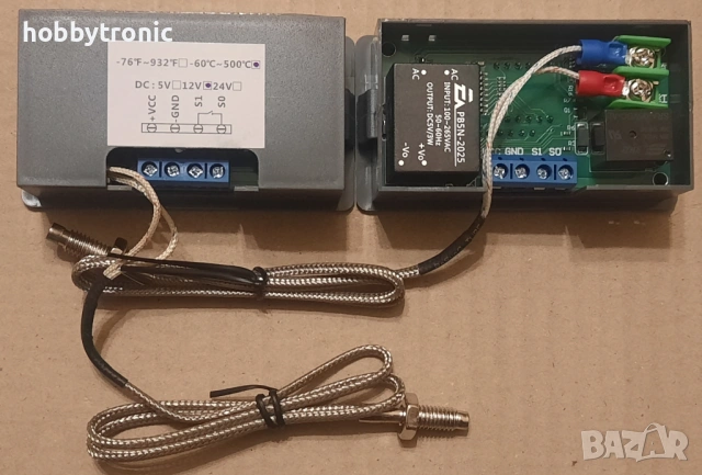 Цифров терморегулатор -60..+500°C 12V/220V, снимка 4 - Друга електроника - 35285265