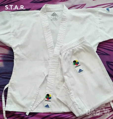 Карате кимоно Adidas Evolution - WKF одобрено за състезания, размер - 140-150
