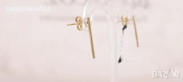 Нови Златни обеци-1,24гр/14кр, снимка 2 - Обеци - 49311593