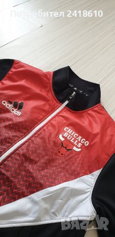 Adidas Chicago Bulls Mens Full Zip Size L НОВО! ОРИГИНАЛ! Мъжко Горнище!, снимка 1 - Спортни дрехи, екипи - 39661232